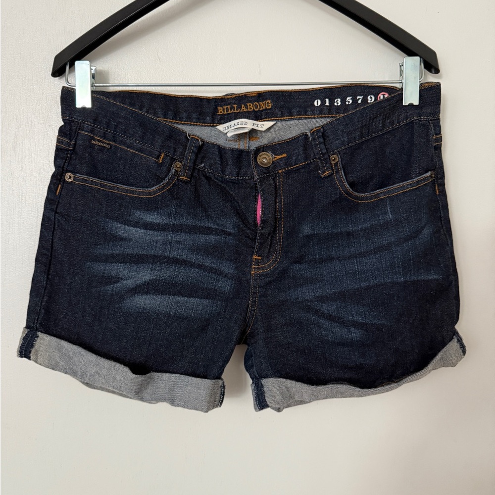 Billabong Women's Dark Blue Denim Shorts